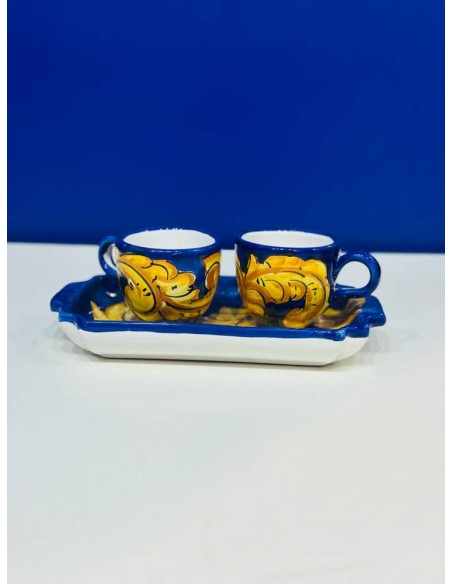Set tazzine caffè con vassoio