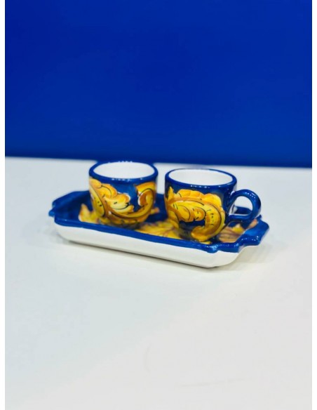 Set tazzine caffè con vassoio